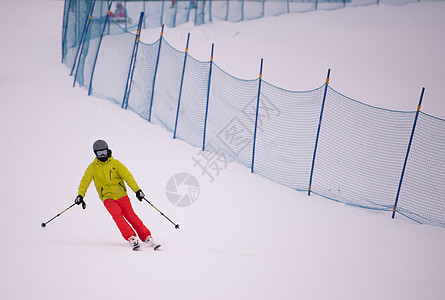 万达东北滑雪场背景图片