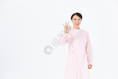 医护人员形象粉色服装护士图片
