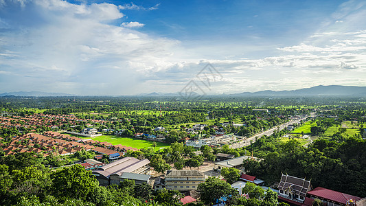 泰国中部城市佛丕府全景图片