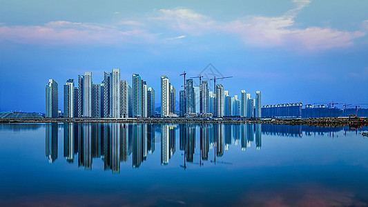 大连建筑风光背景图片