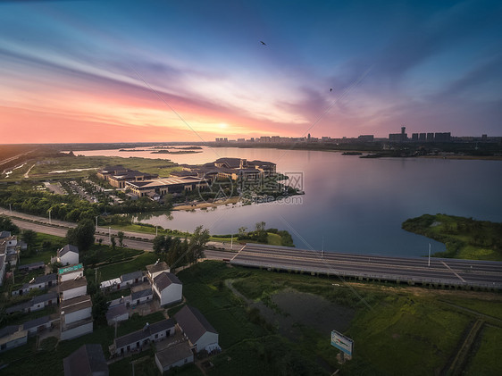 沿海城市风光图片