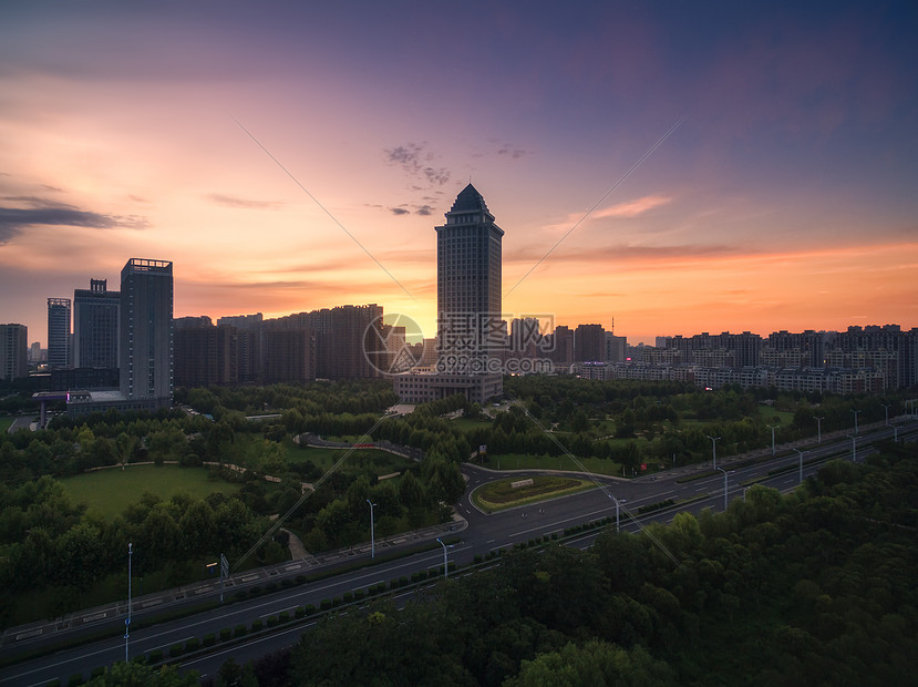 沿海城市风光图片