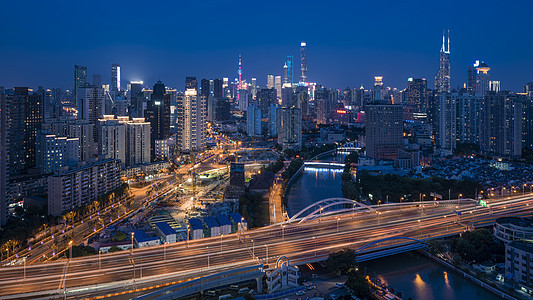 上海城市夜景风光建筑高清图片素材