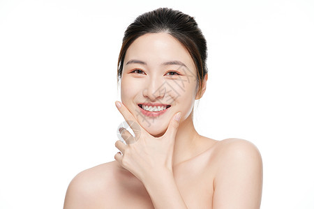 肌肤护理女性面部肌肤保养护理背景