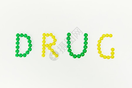 医疗药品创意字母DRUG图形图片