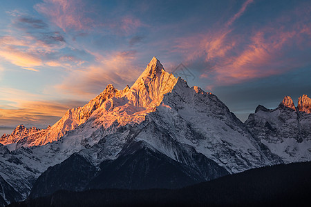 云贴图珠穆朗玛峰风光背景