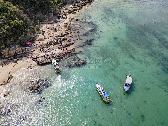 航拍深圳海边风光图片