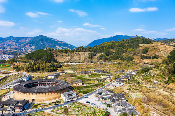 华安大地土楼群图片