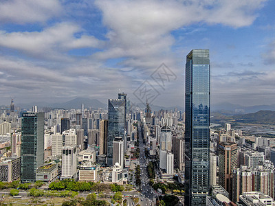 航拍深圳城市风光背景图片
