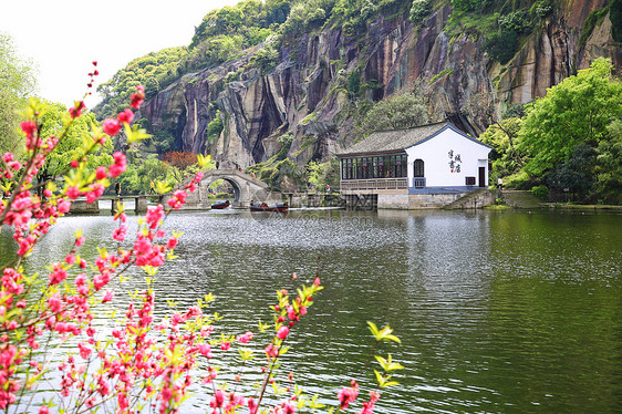 绍兴东湖春色图片