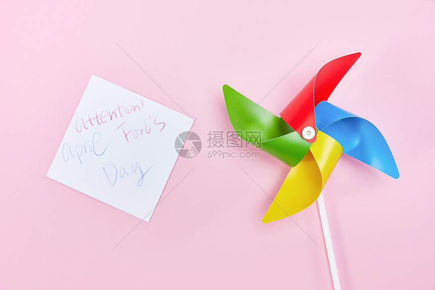 愚人节节日英文字母和风车背景素材高清图片下载 正版图片 摄图网