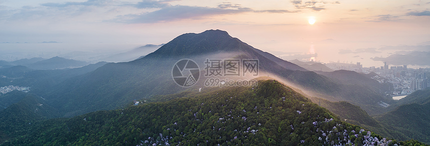 深圳梧桐山日出图片