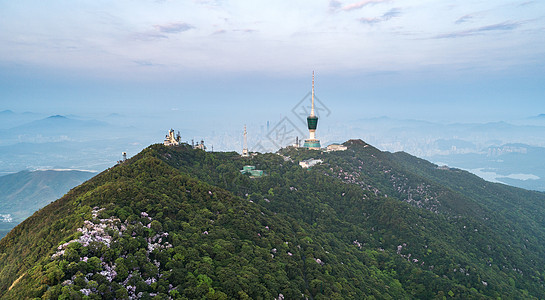 深圳旅游景点早晨的深圳梧桐山背景