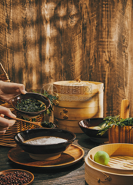 清明节美食青团制作过程图片