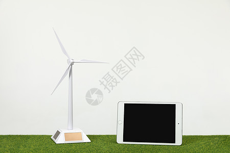 绿色新能源风力发电图片