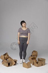 肥胖的女性图片