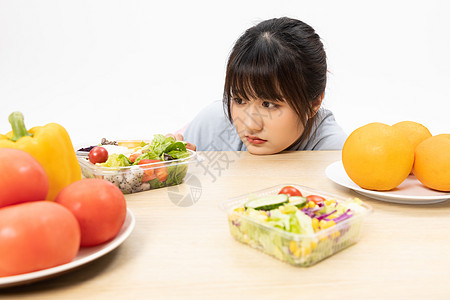 讨厌吃水果蔬菜的女性图片