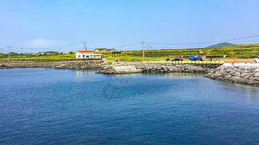 韩国海滨风光韩国牛岛初夏海滨风光背景