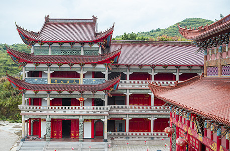 瑞安市灵谷寺寺庙建筑图片