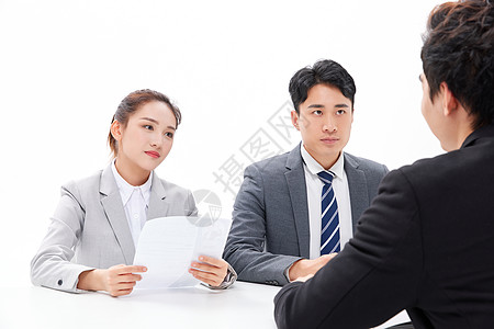 商务人士面试应聘招聘图片