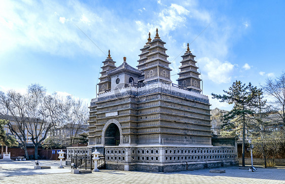 呼和浩特五塔寺春季外景图片