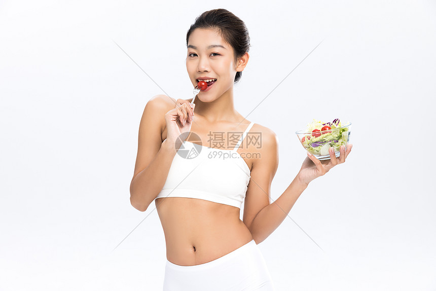 健身女性均衡饮食图片