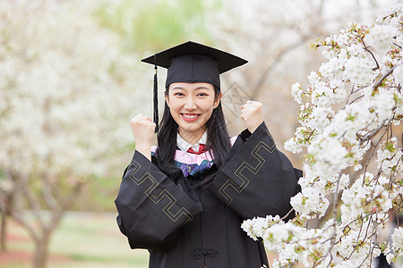 毕业季樱花清纯可爱少女图片