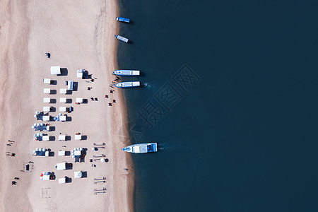 海南地标海南琼海博鳌玉带滩航拍背景