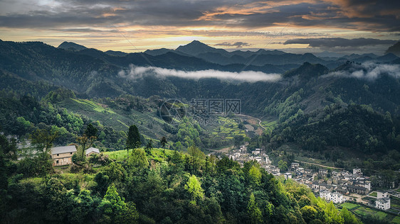 皖南徽州山区乡村风景图片