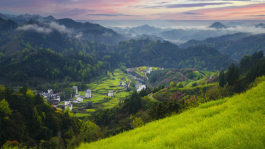 皖南徽州山区乡村风景图片