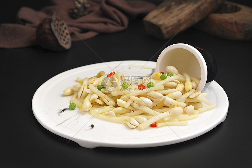 爽口花生芽美食摄影
