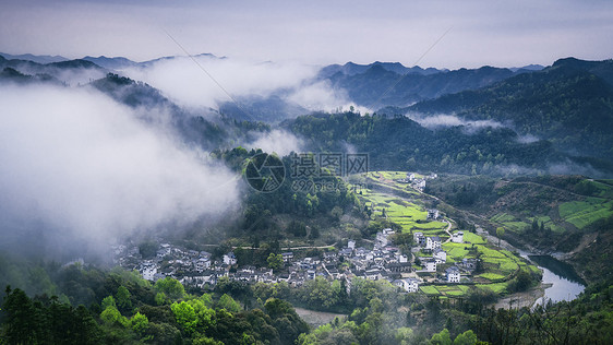 皖南徽州乡村徽州风光图片