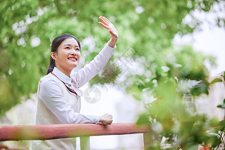 穿校服的女高中生形象图片