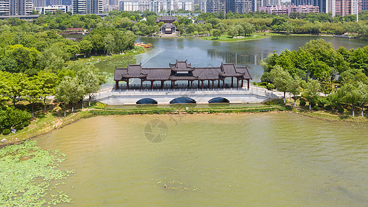 武汉城市风光沙湖景区图片