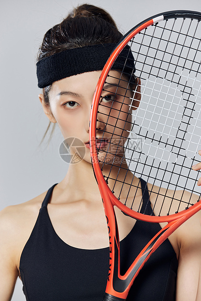 年轻活力网球美女图片
