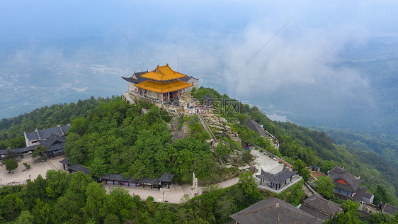 武汉黄陂木兰山古建筑图片