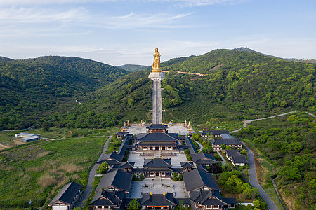 苏州太湖西山岛观音寺背景图片