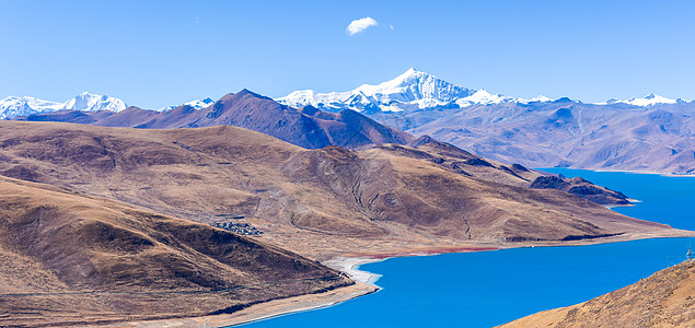 羊湖背景图片