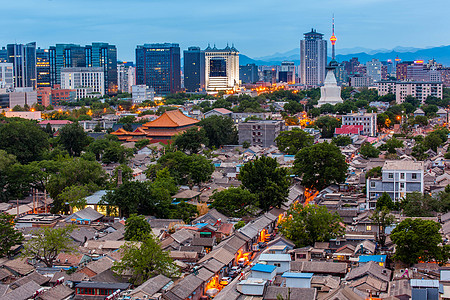 北京胡同北京城市景观背景