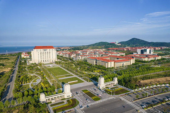 山东大学青岛校区航拍图片