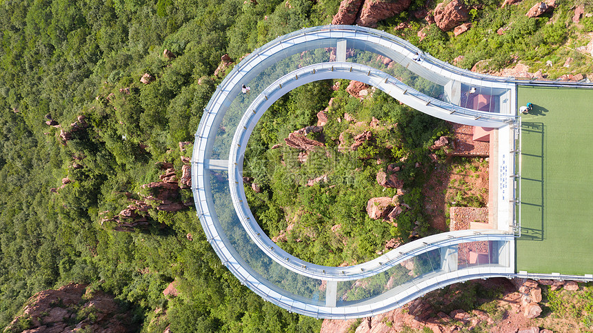 郑州伏羲山玻璃环廊图片