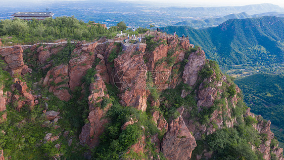 郑州伏羲山红石林风光图片