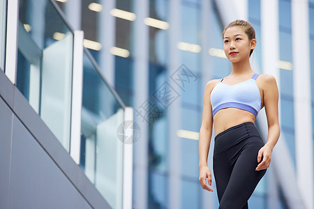 城市健身美女形象图片