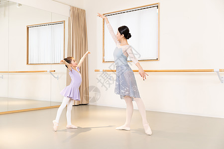 舞蹈教学素材芭蕾舞培训老师教学背景
