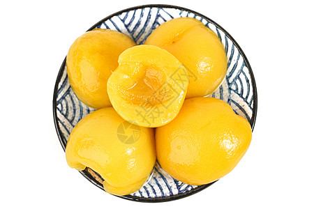 黄桃罐头水果罐头高清图片
