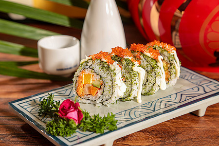 日本料理寿司背景图片