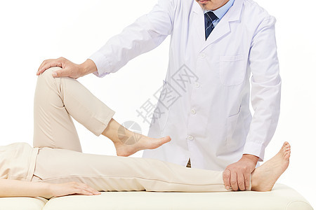 女性腿部按摩拉伸背景图片