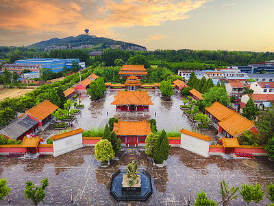 5A风景区芒砀山汉文化旅游区刘邦斩蛇园背景