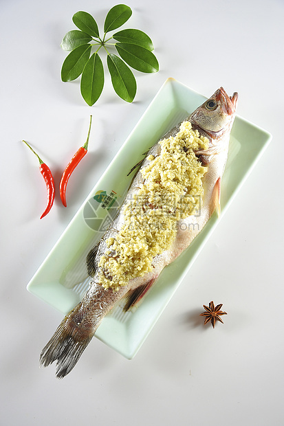 姜蓉鱼   美食摄影图片