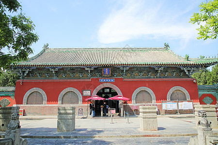 正定隆兴寺河北石家庄4A景区隆兴寺山门背景